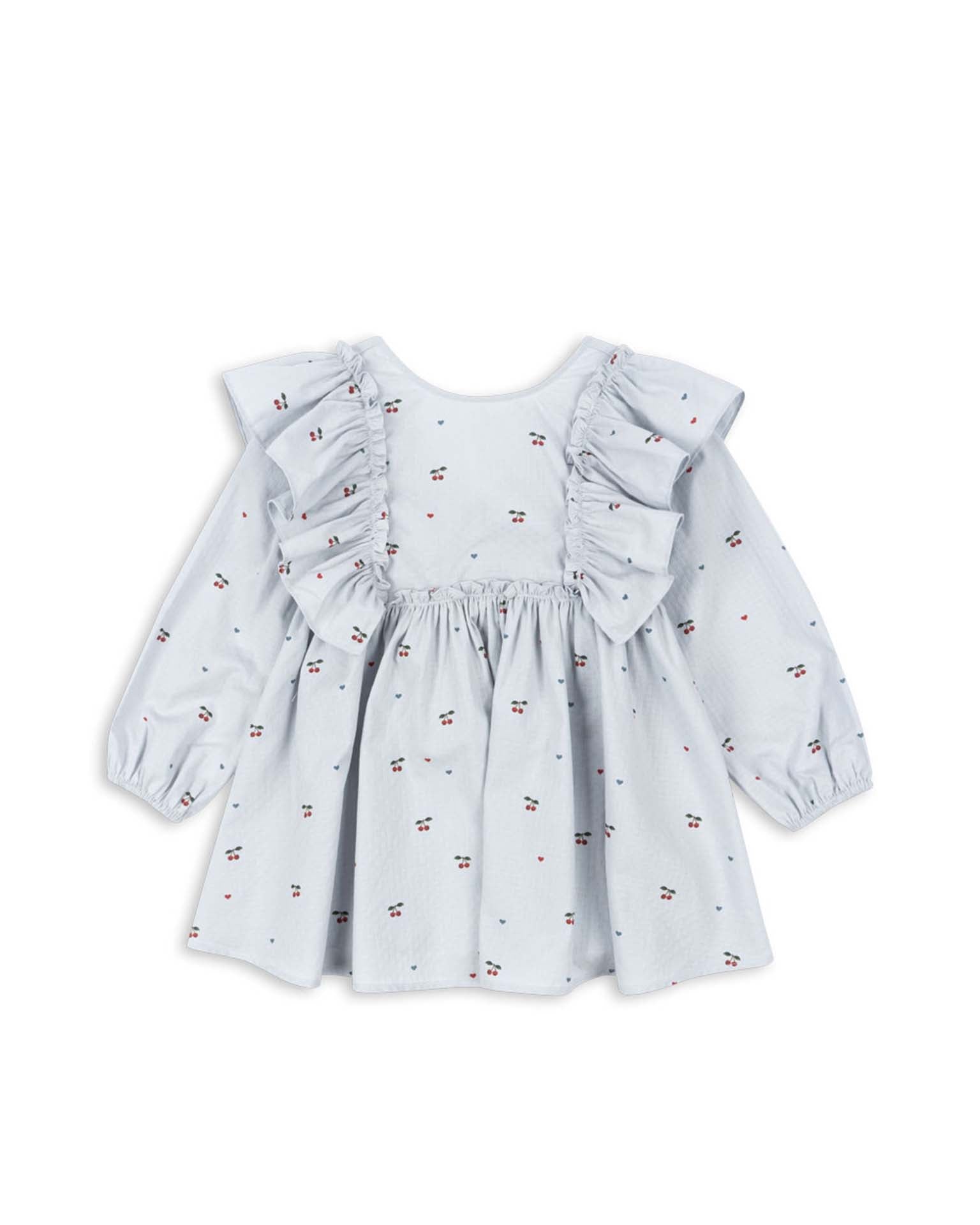ワンピース Konges Sloejd EVIA LS BOW DRESS 7-8y konges sløjd evia long sleeve bow dress at Little