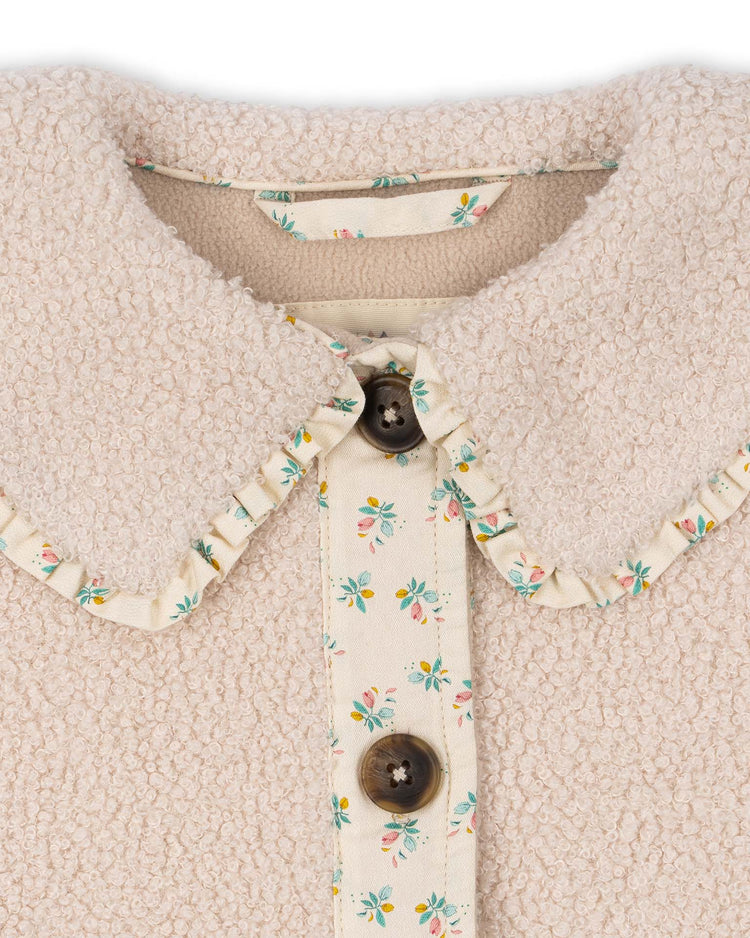 Little konges sløjd kids grizz collar jacket in brazilian sand