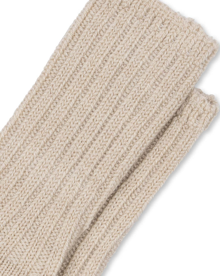 konges sløjd lana heavy knitted socks in sand baby Little