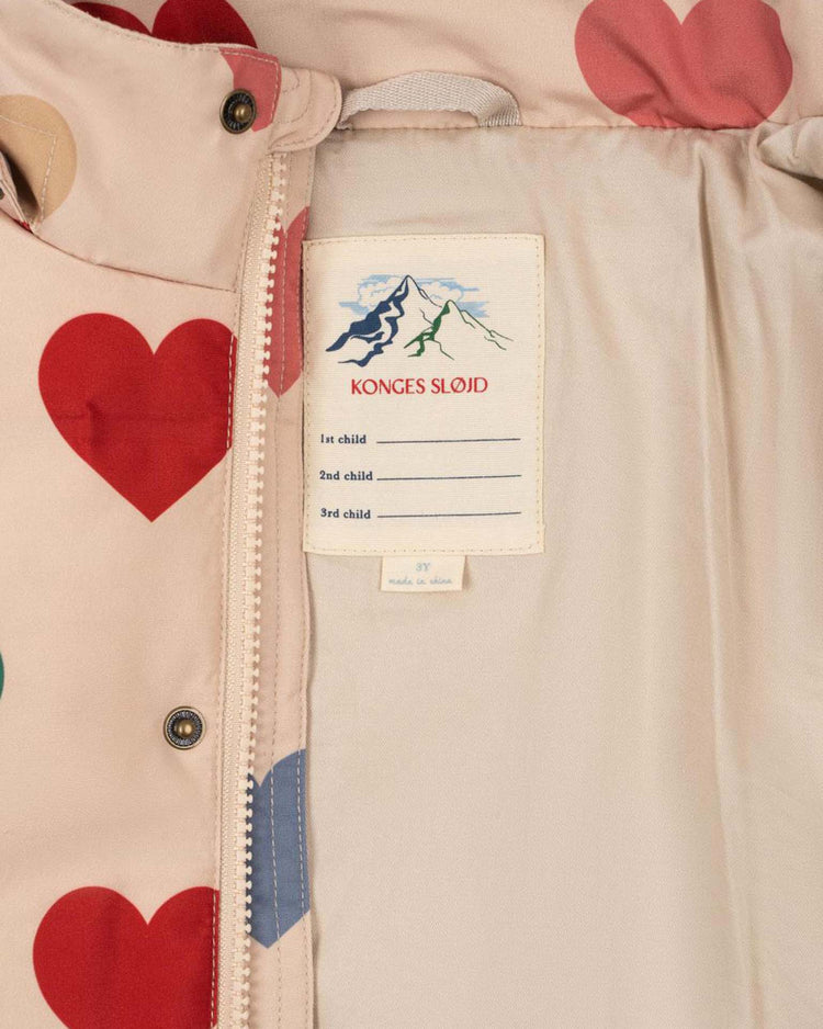 konges sløjd magnum down jacket in bon coeur coloré kids Little