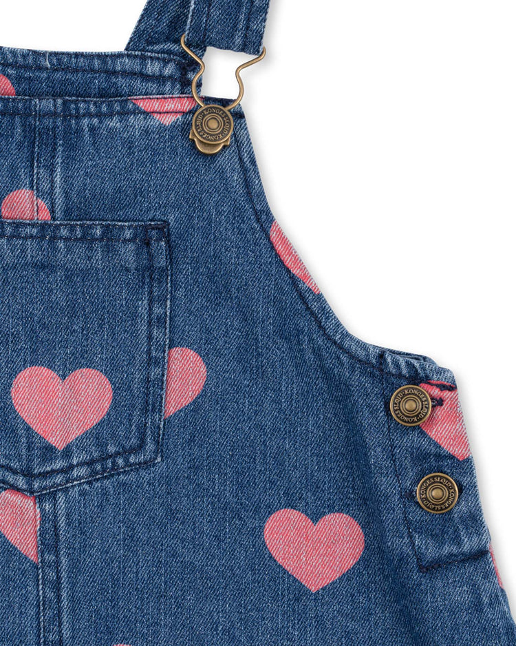 Little konges sløjd kids magot overall dress in bon coeur pink