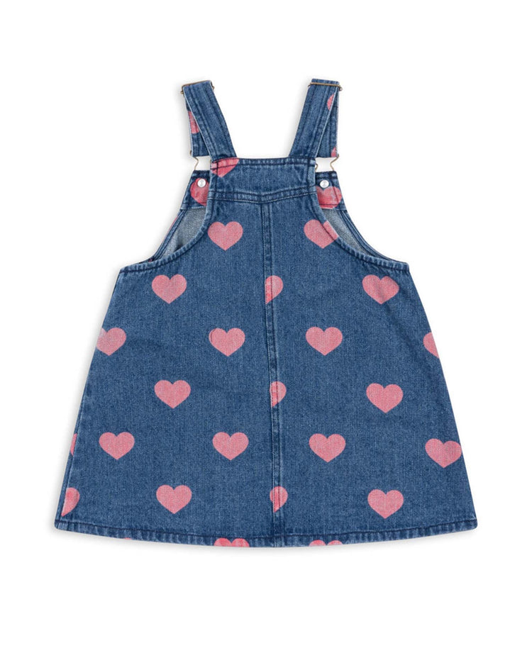 Little konges sløjd kids magot overall dress in bon coeur pink