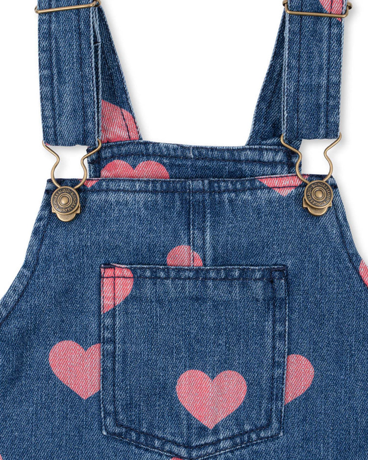Little konges sløjd kids magot overall dress in bon coeur pink