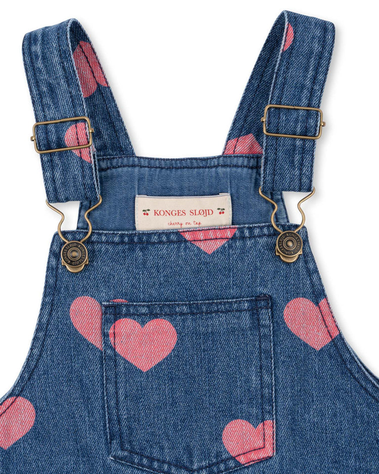 Little konges sløjd kids magot overall dress in bon coeur pink