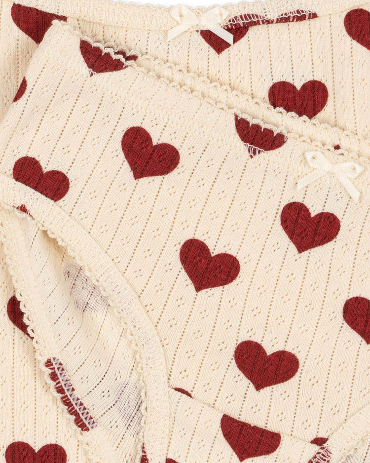 Little konges sløjd kids minnie underwear set in amour rouge