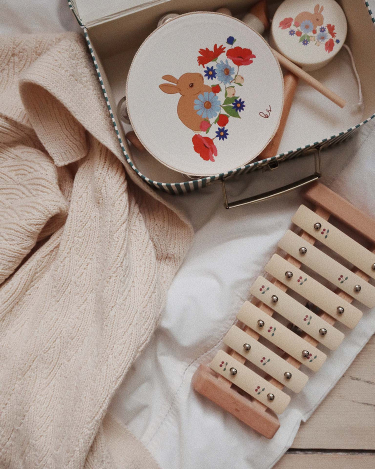 konges sløjd wooden music xylophone in cherry play Little