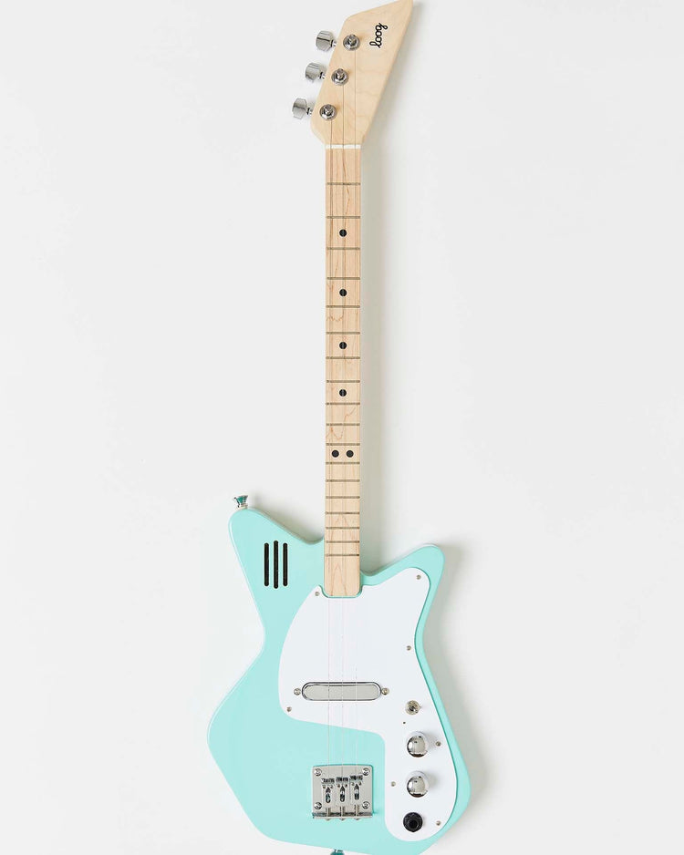 Little loog guitars play loog pro electric with built-in amp in green