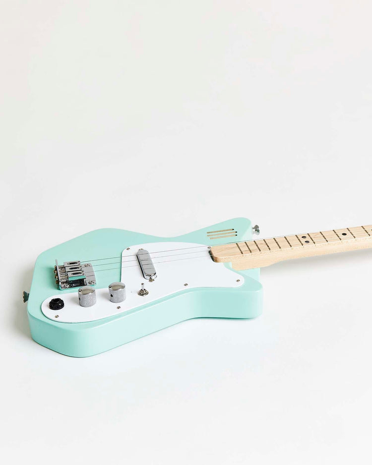 Little loog guitars play loog pro electric with built-in amp in green
