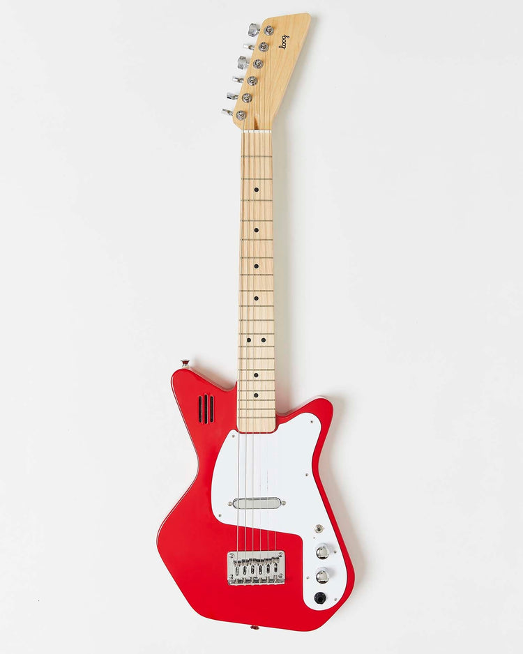 Little loog guitars play loog pro VI electric with built-in amp in red