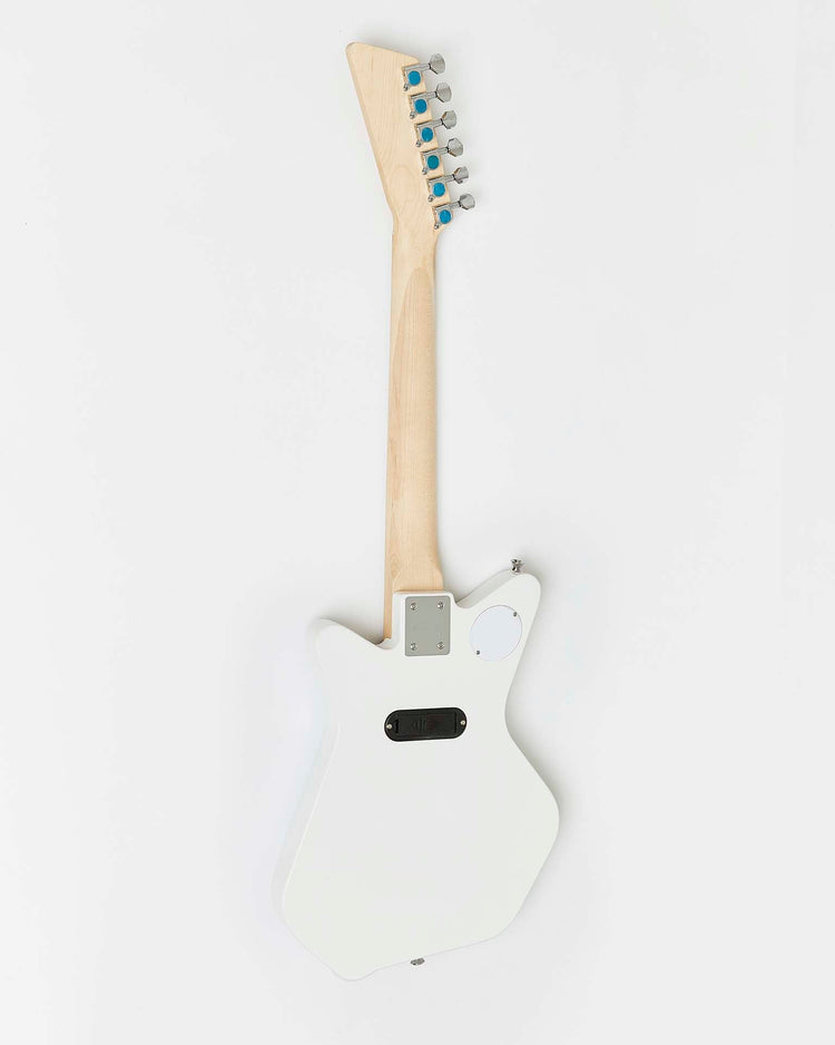 Little loog guitars play loog pro VI electric with built-in amp in white