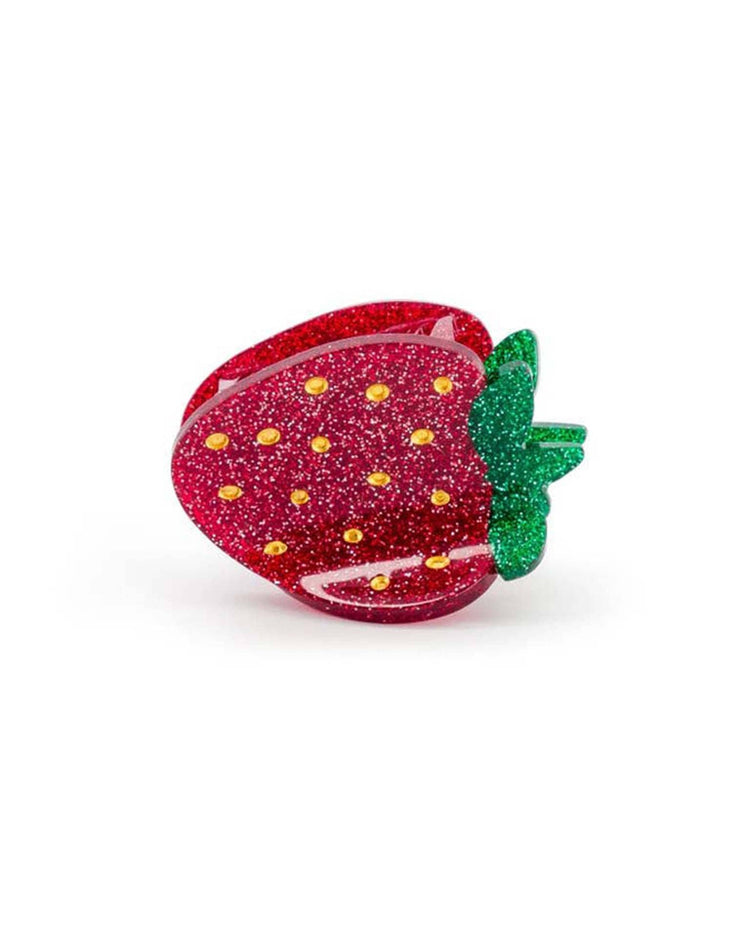 Little luciole et petit pois accessories mini glitter strawberry hair clip