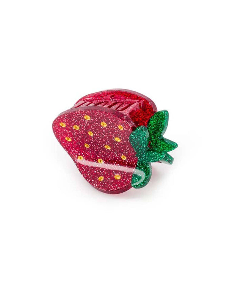 Little luciole et petit pois accessories mini glitter strawberry hair clip