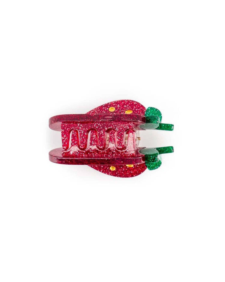Little luciole et petit pois accessories mini glitter strawberry hair clip