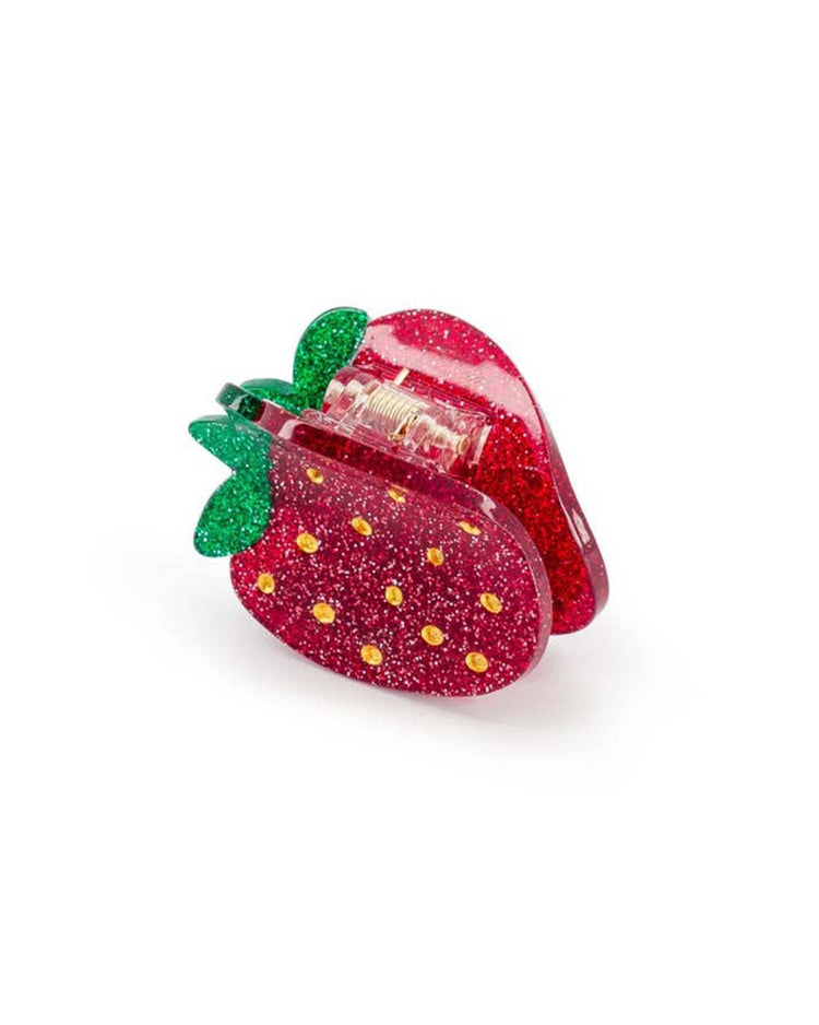 Little luciole et petit pois accessories mini glitter strawberry hair clip