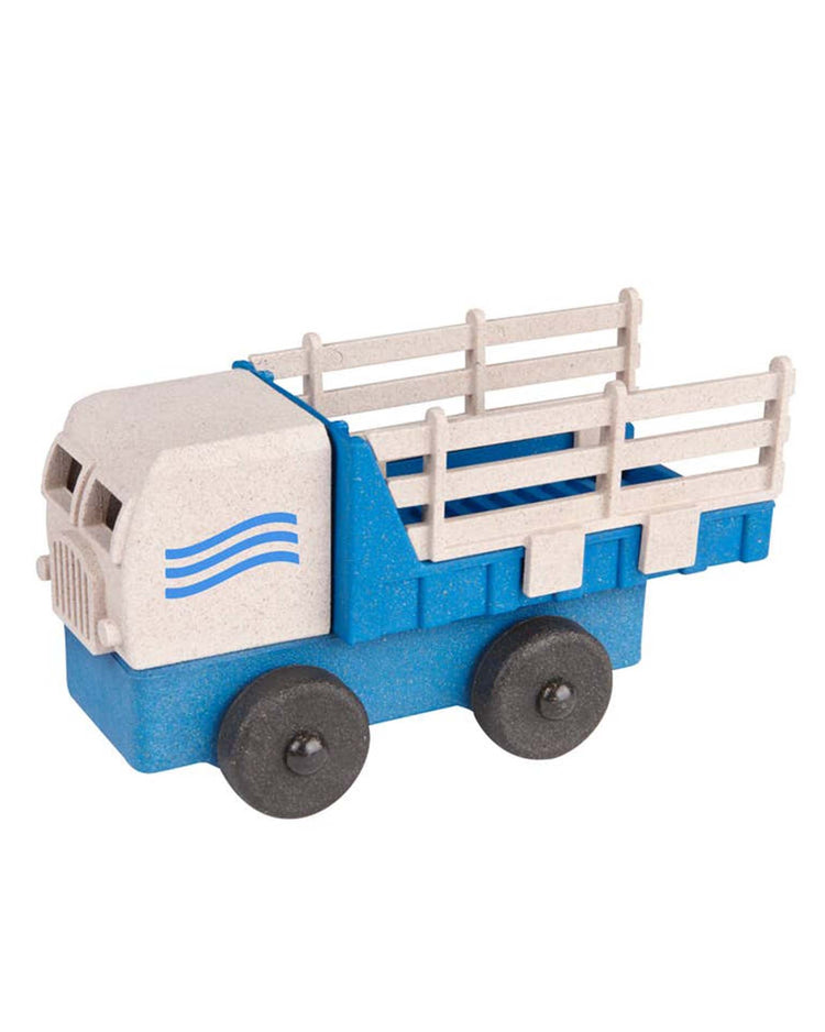 Little luke's toy factory play blue stake truck