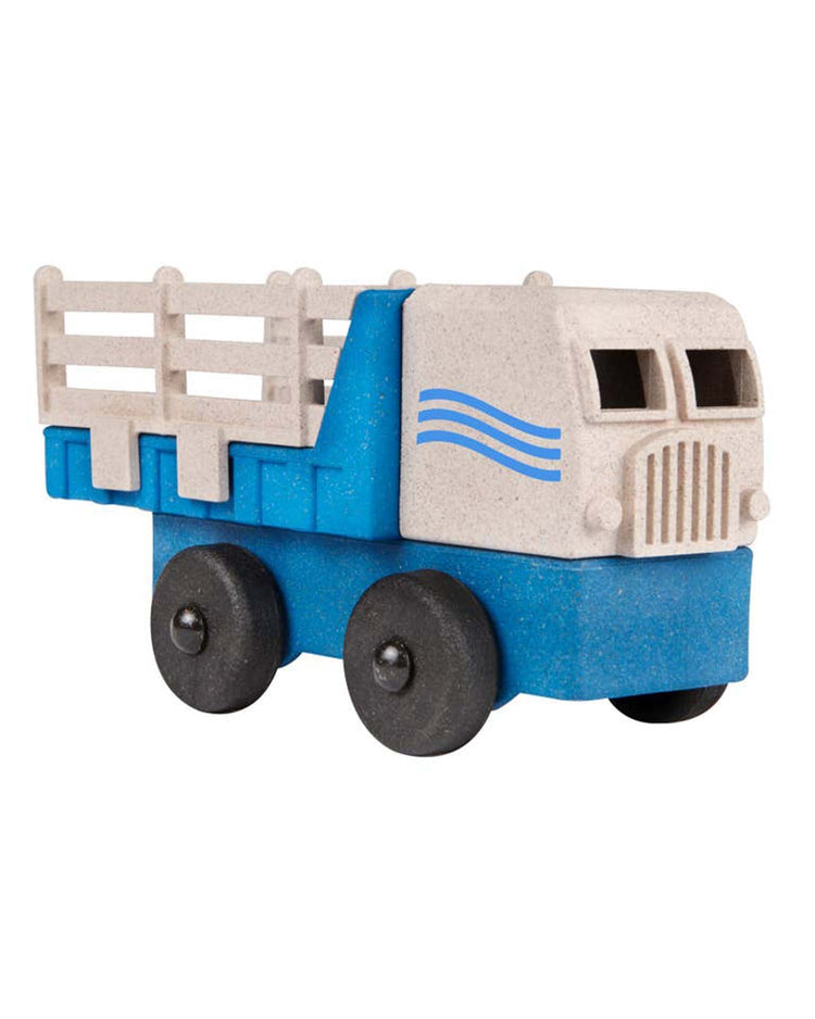 Little luke's toy factory play blue stake truck