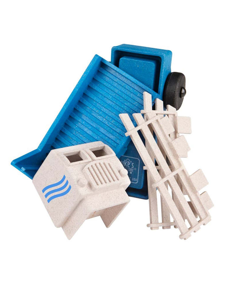 Little luke's toy factory play blue stake truck