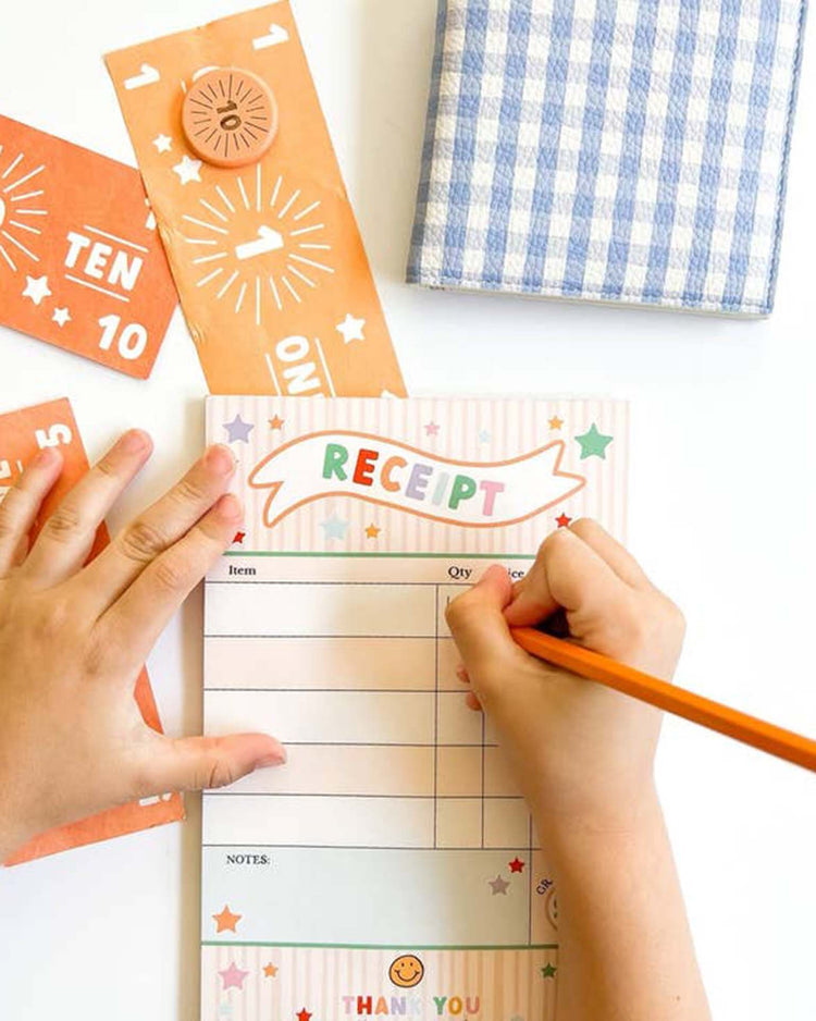 magic playbook pretend play receipt pad party Little