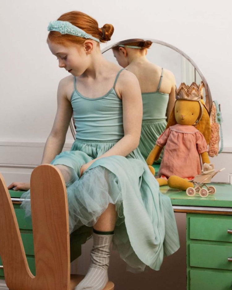 Little maileg kids ballerina dress in mint 4-6 years