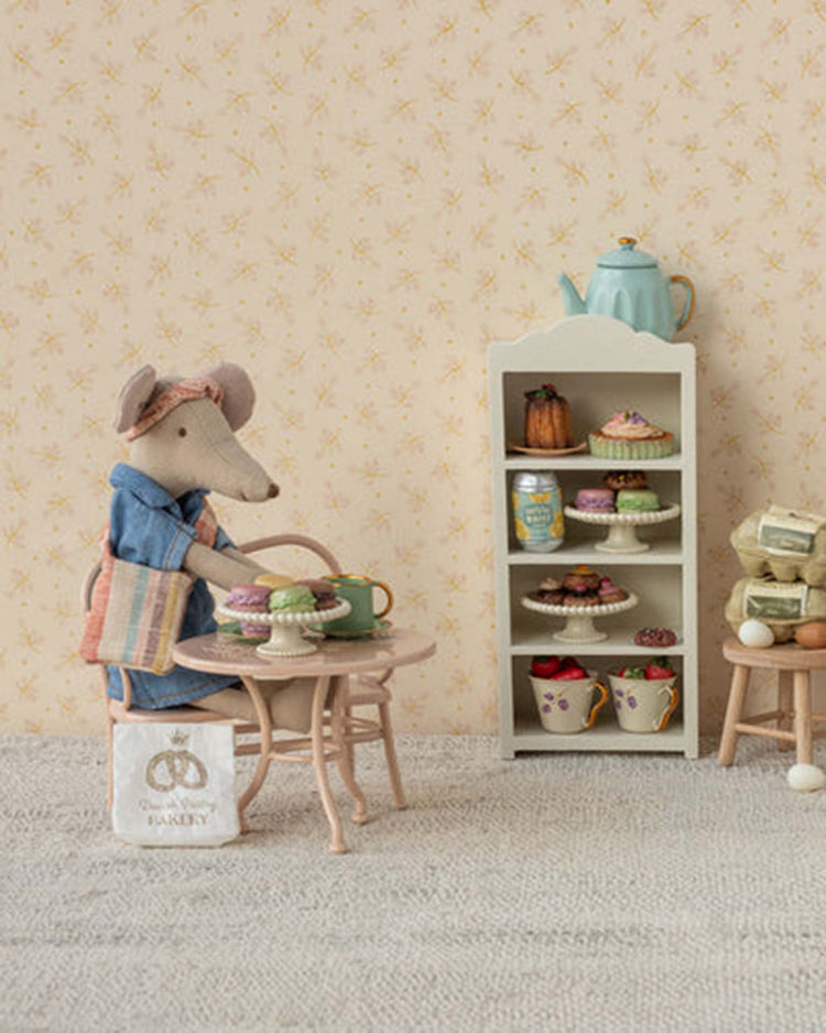 maileg denim dress and bag, mum mouse play Little