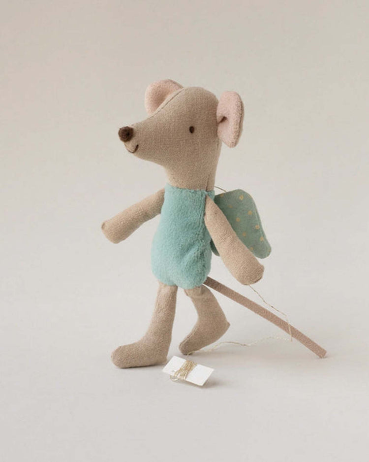 Little maileg play fairy mouse, little - mint