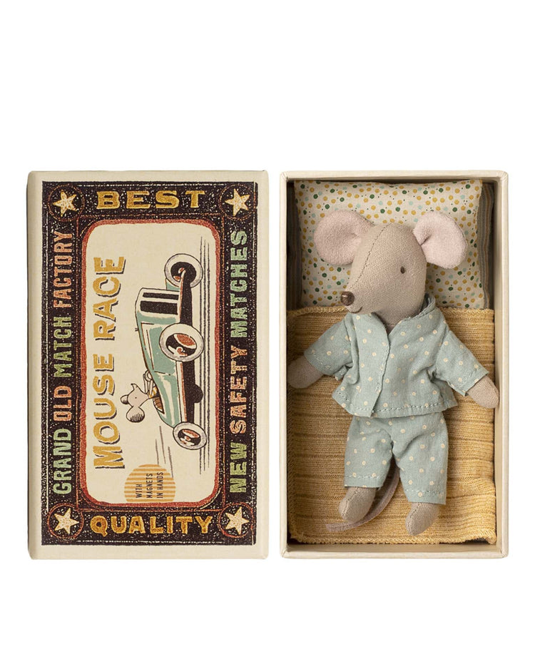 maileg little brother mouse in matchbox play Little