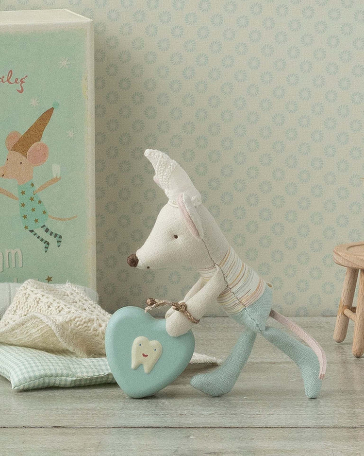 maileg little brother tooth fairy mouse in matchbox play Little