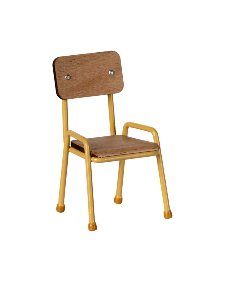 Little maileg play mouse chair in yellow