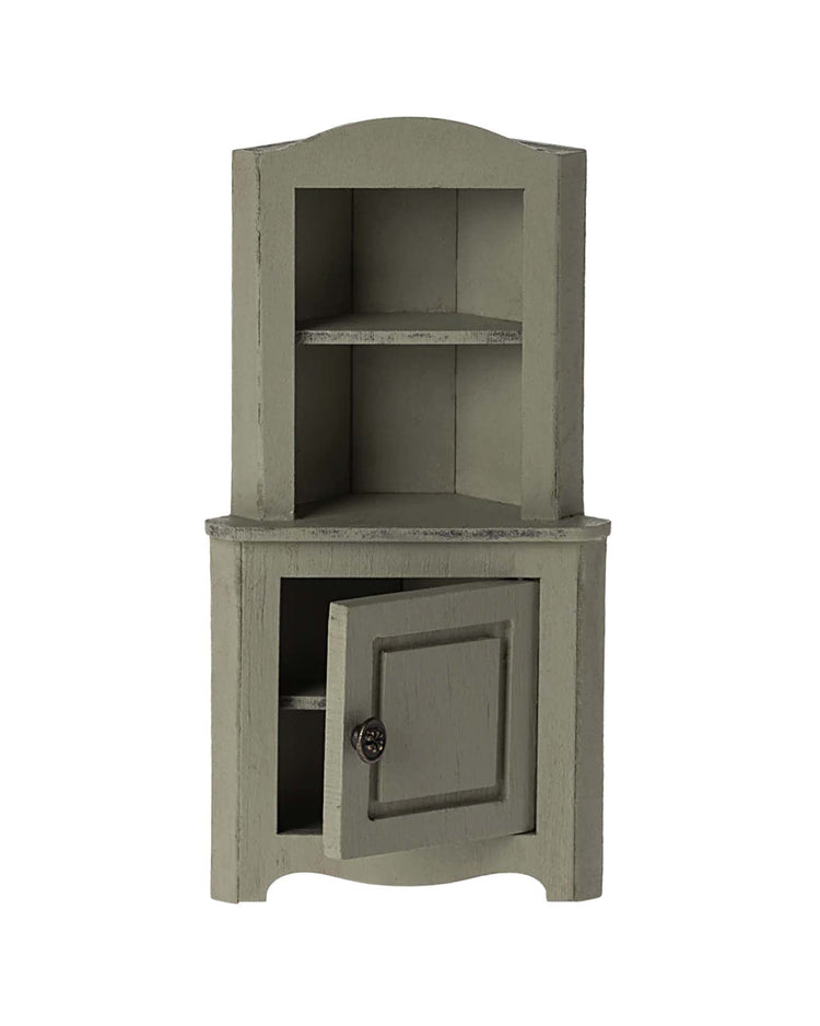 Little maileg play mouse corner cabinet in light green
