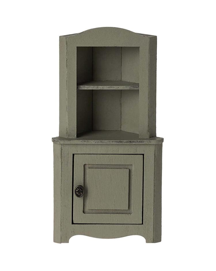 Little maileg play mouse corner cabinet in light green
