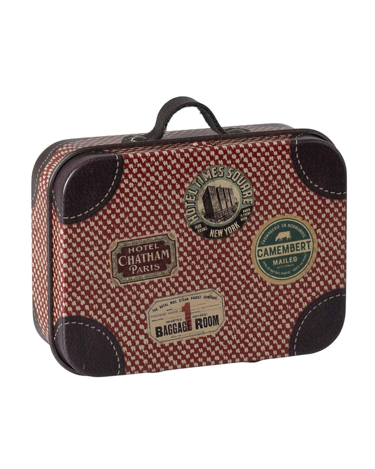 maileg red micro suitcase play Little