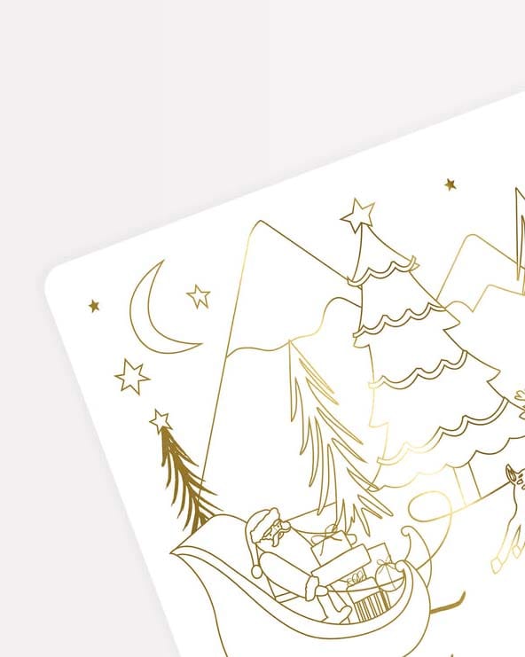 Little meri meri play christmas colouring placemats