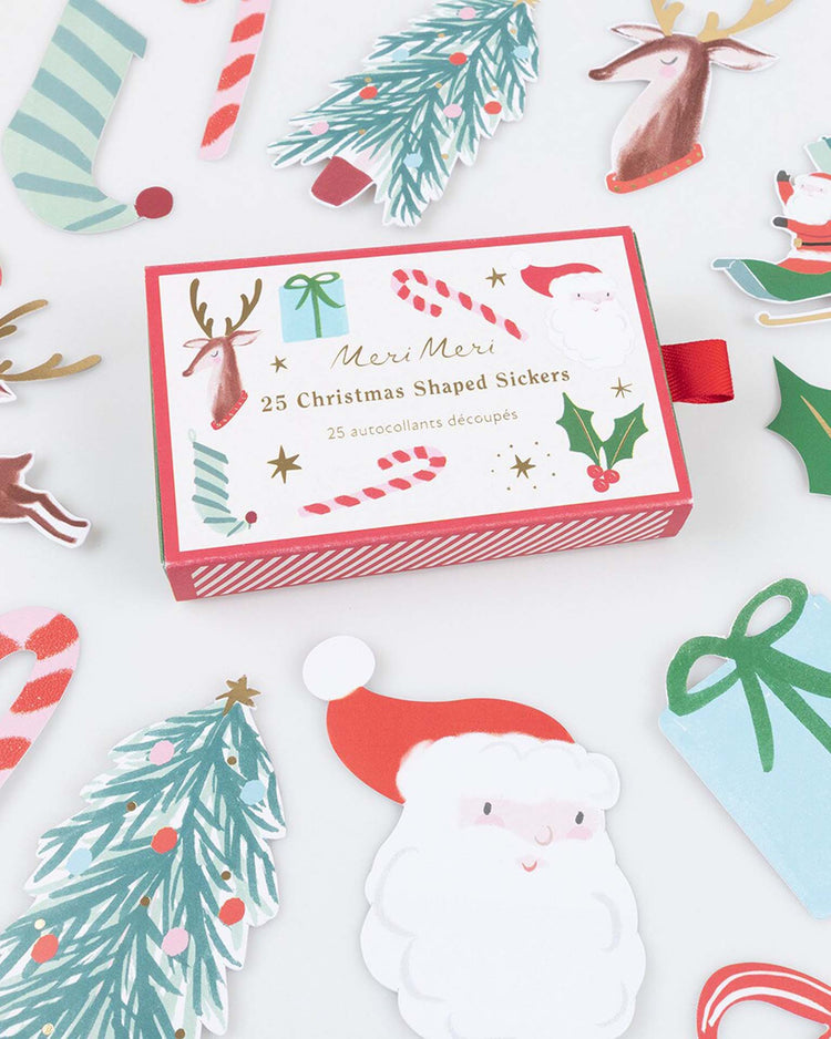 meri meri christmas shaped stickers party Little