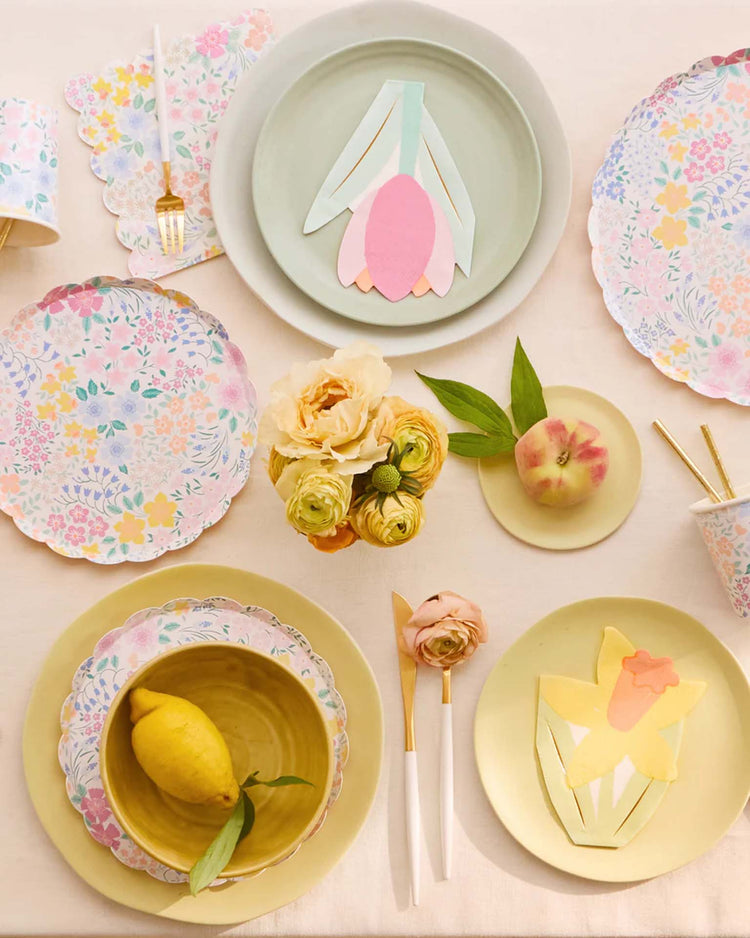 meri meri cottage garden side plates party Little