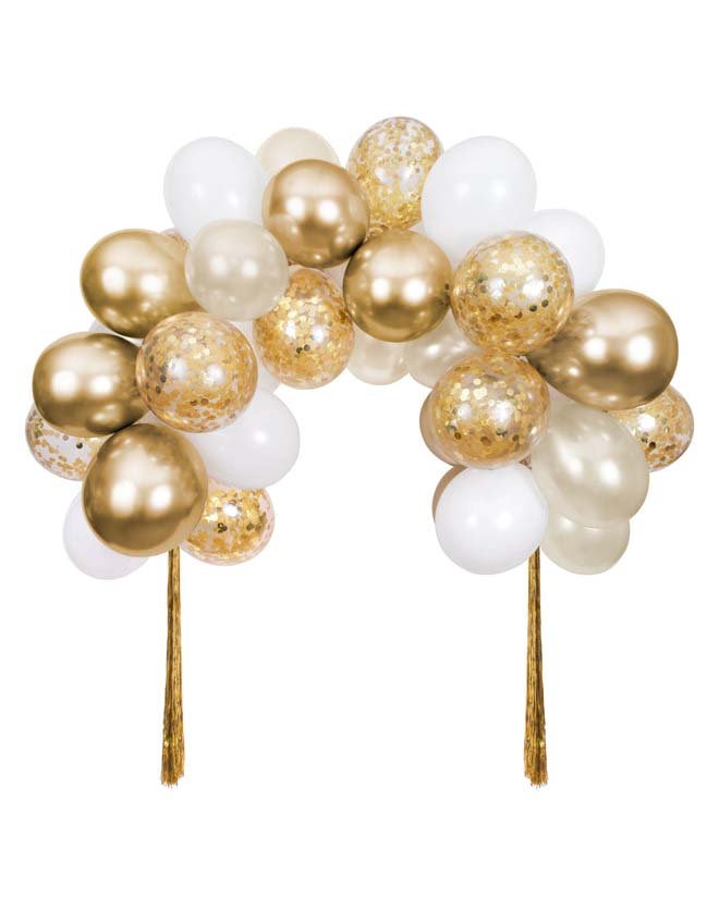 meri meri gold balloon arch kit party Little