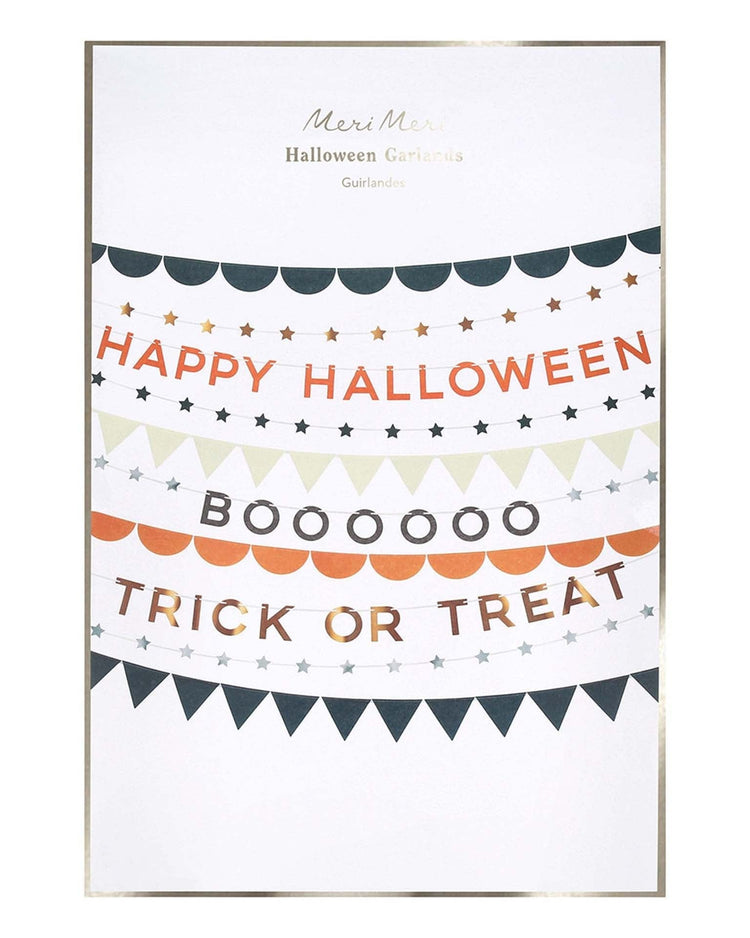 Little meri meri party halloween garlands