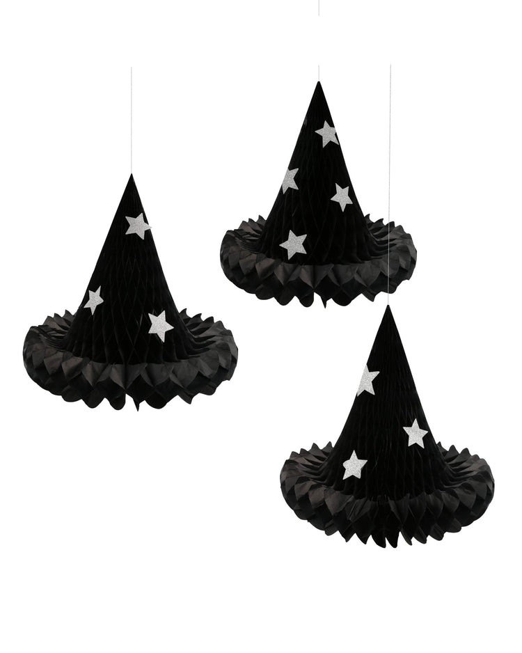 meri meri hanging honeycomb witch hat decorations party Little