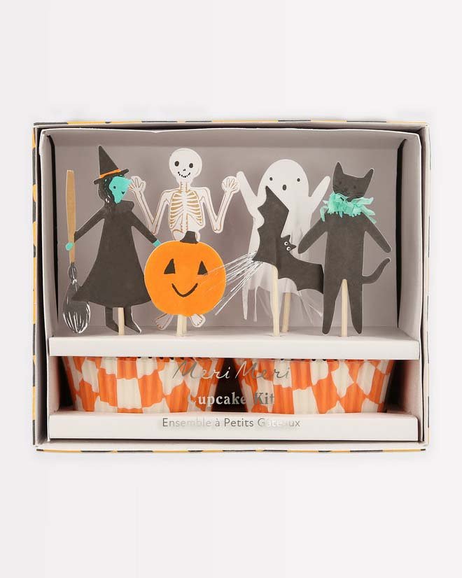 meri meri happy halloween cupcake kit party Little
