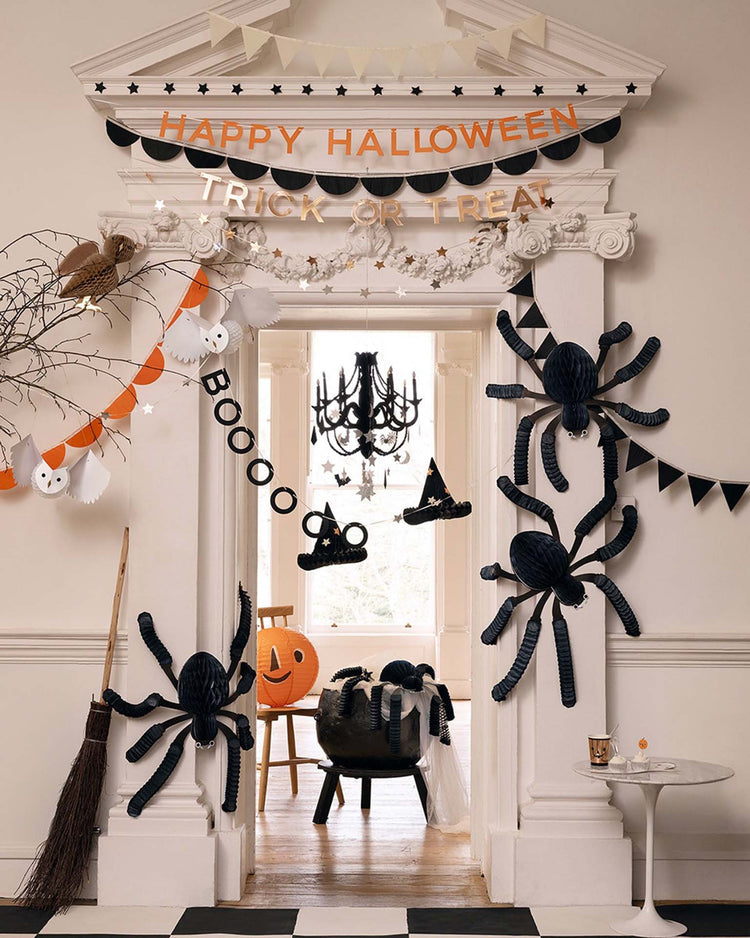 Little meri meri party honeycomb spiders
