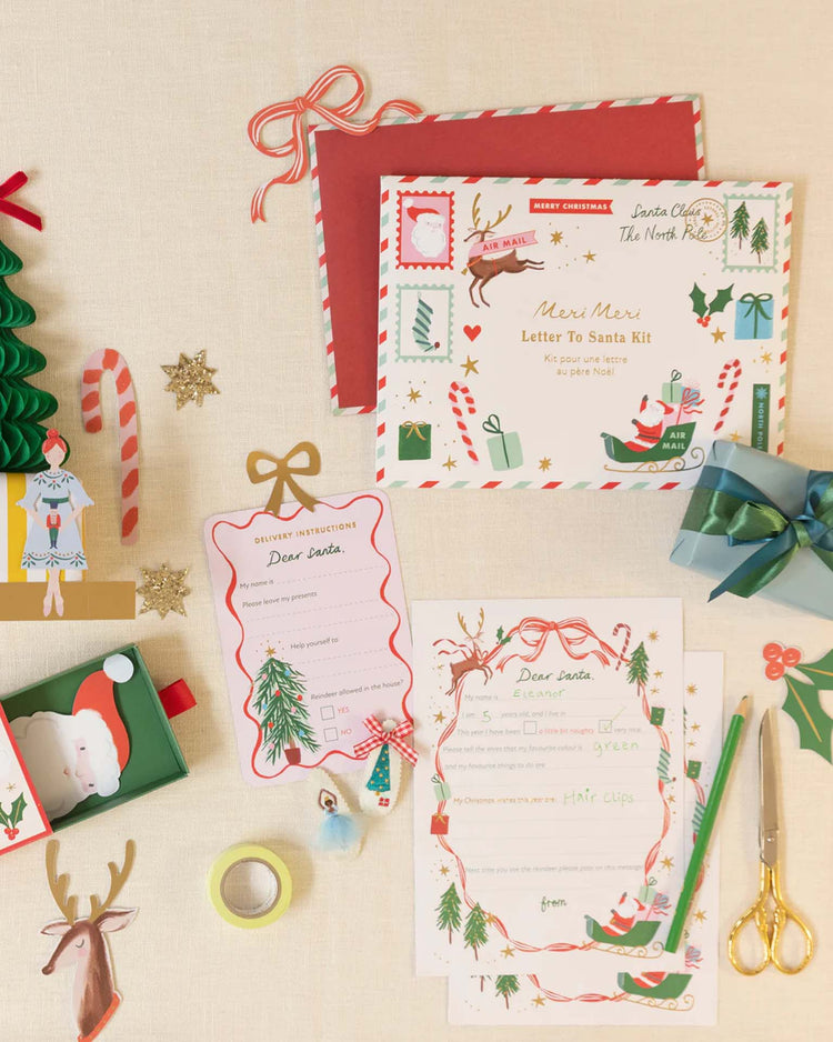 Little meri meri party letter to santa kit