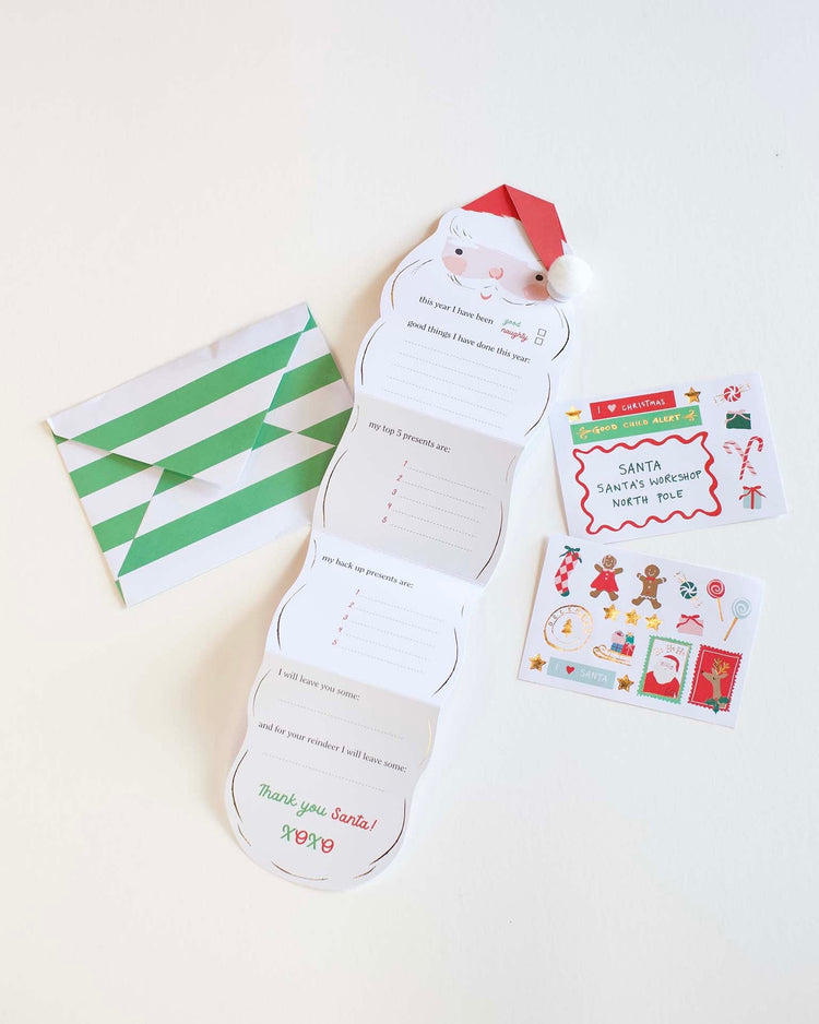 Little meri meri party letter to santa wishlist kit