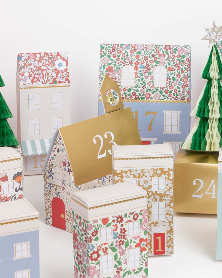 meri meri meri meri x liberty advent village party Little