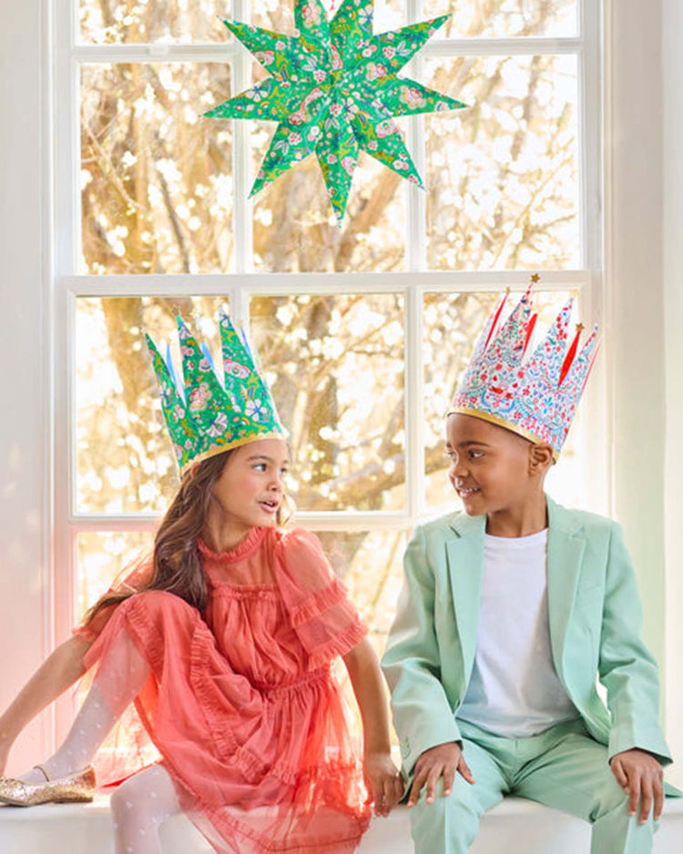 Little meri meri party meri meri x liberty festive party crowns