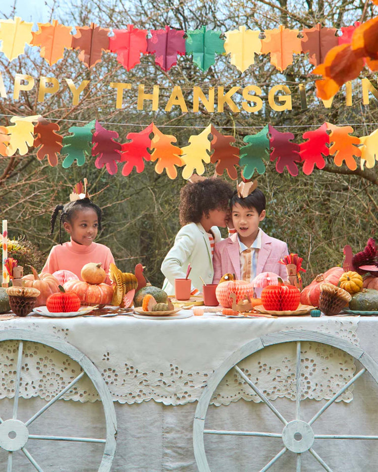 meri meri mixed thanksgiving honeycomb decorations party Little