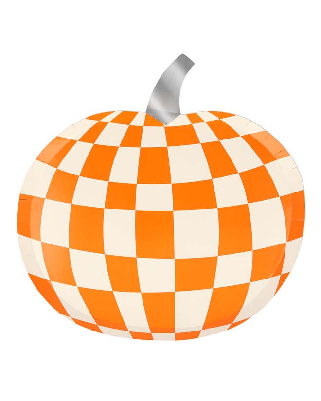 Little meri meri party mod pattern pumpkin plates