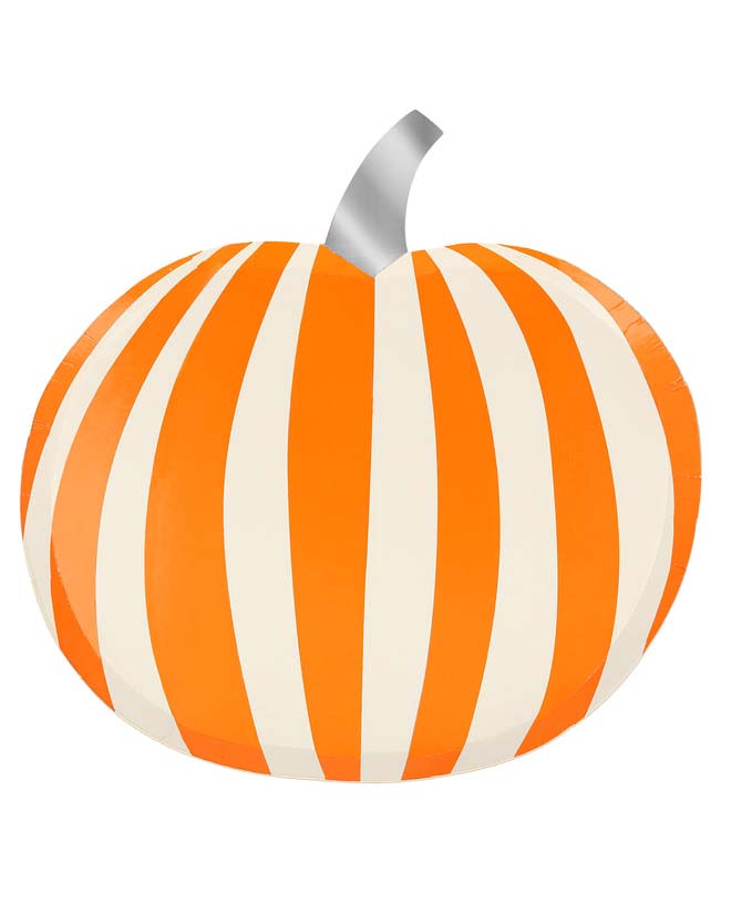 Little meri meri party mod pattern pumpkin plates