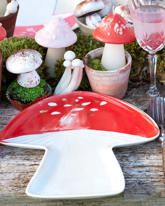 Little meri meri party mushroom candles