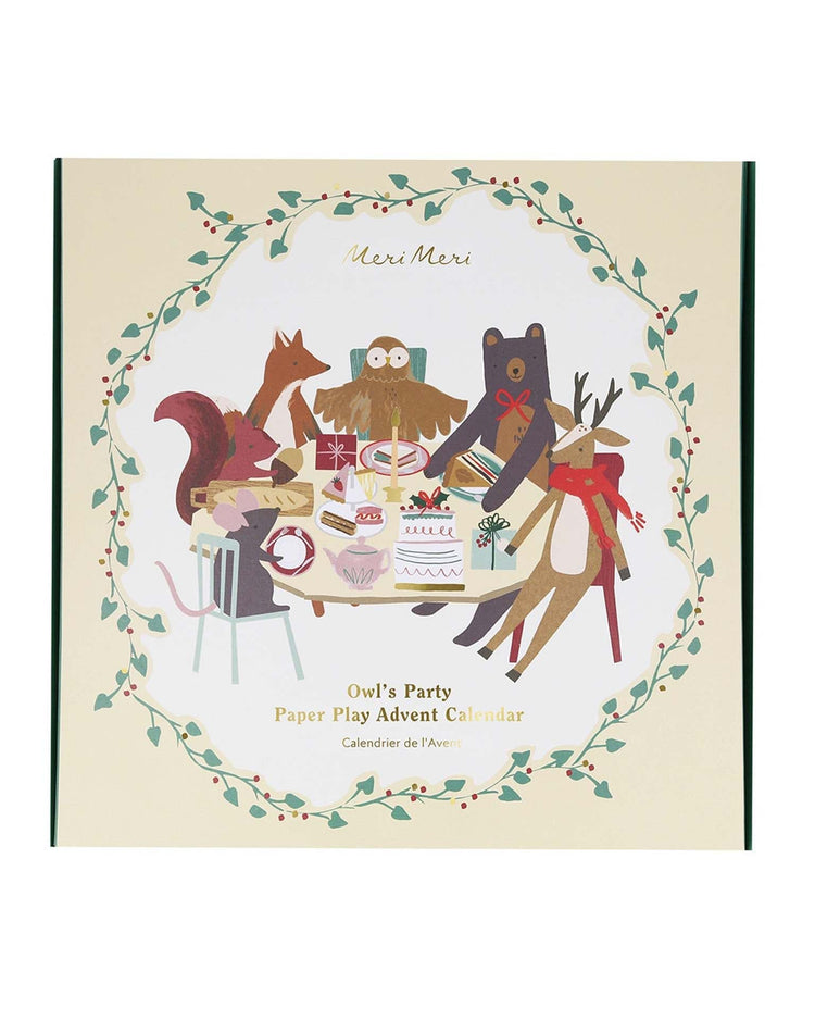 Little meri meri play owl's party paper play advent calendar