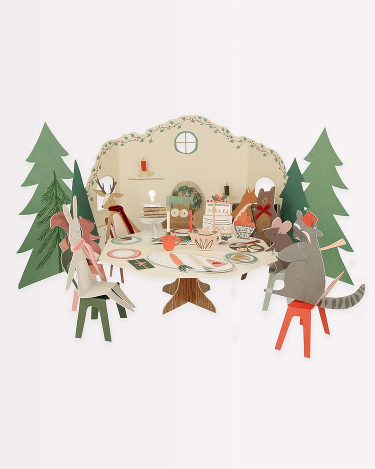 Little meri meri play owl's party paper play advent calendar