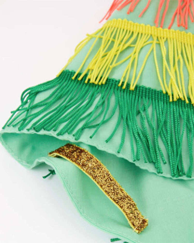 meri meri parrot fringed cape dress up set play Little